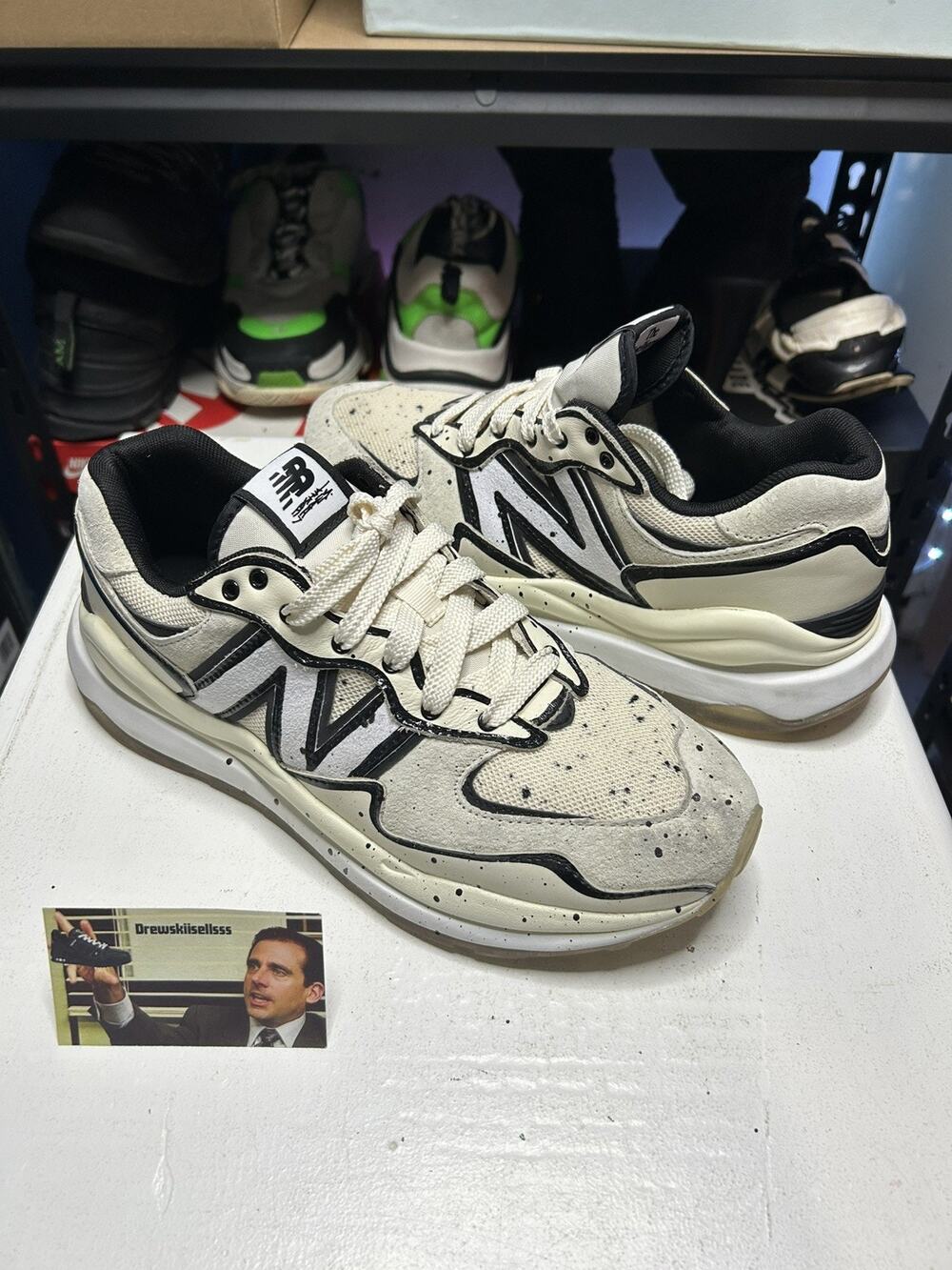 New Balance 57/40 x Joshua Vides Angora Splatter M5740JSV Men's 9